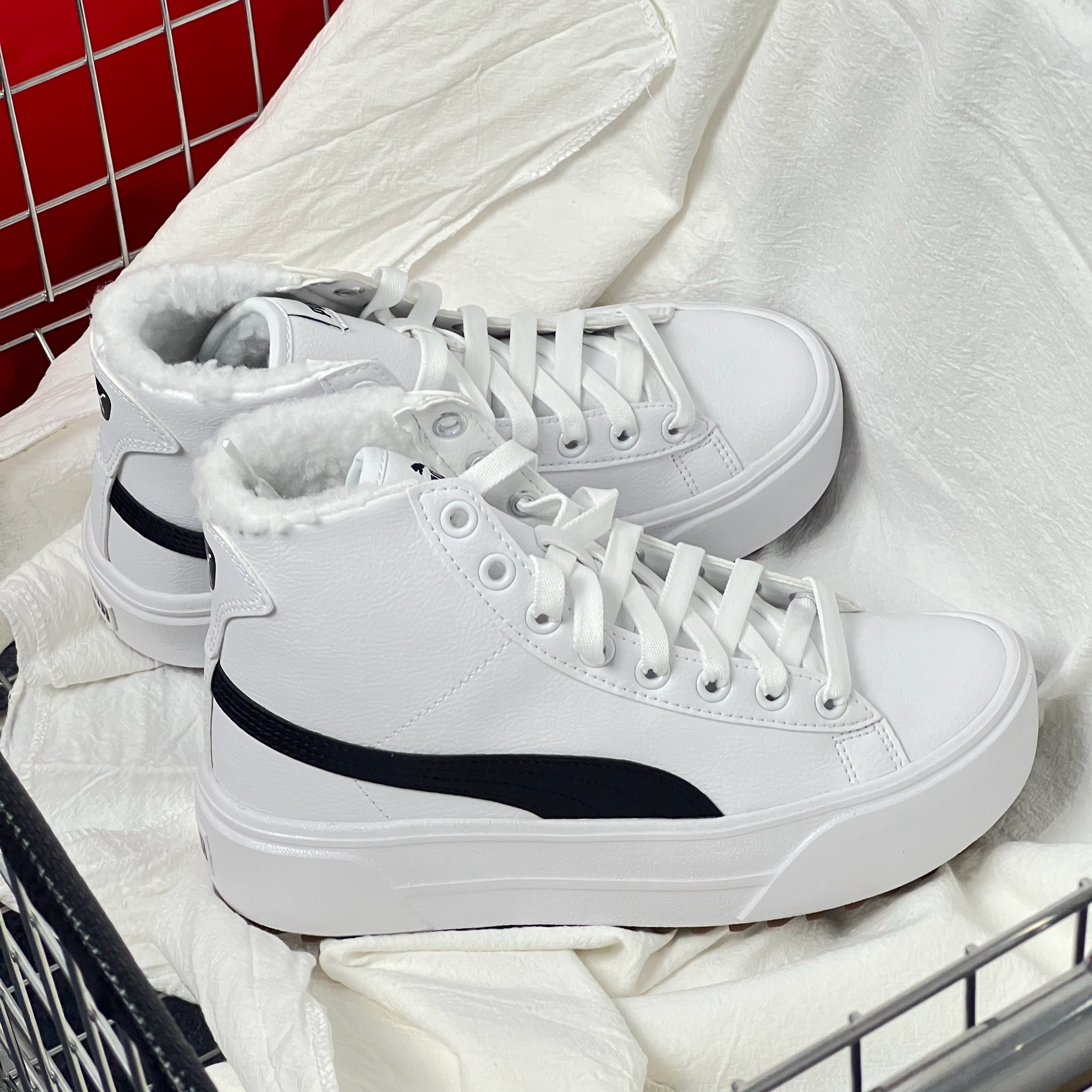 彪马PUMA Kaia mid秋冬高帮女鞋 加绒保暖厚底增高休闲板鞋385341,运动鞋new,运动休闲鞋,淘宝优惠券,粉丝福利购,淘宝优惠卷