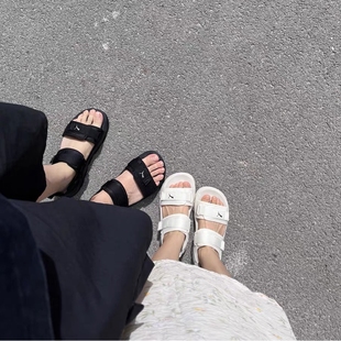 PUMA彪马运动男女同款 374862 凉鞋 魔术贴增高厚底休闲运动沙滩拖鞋