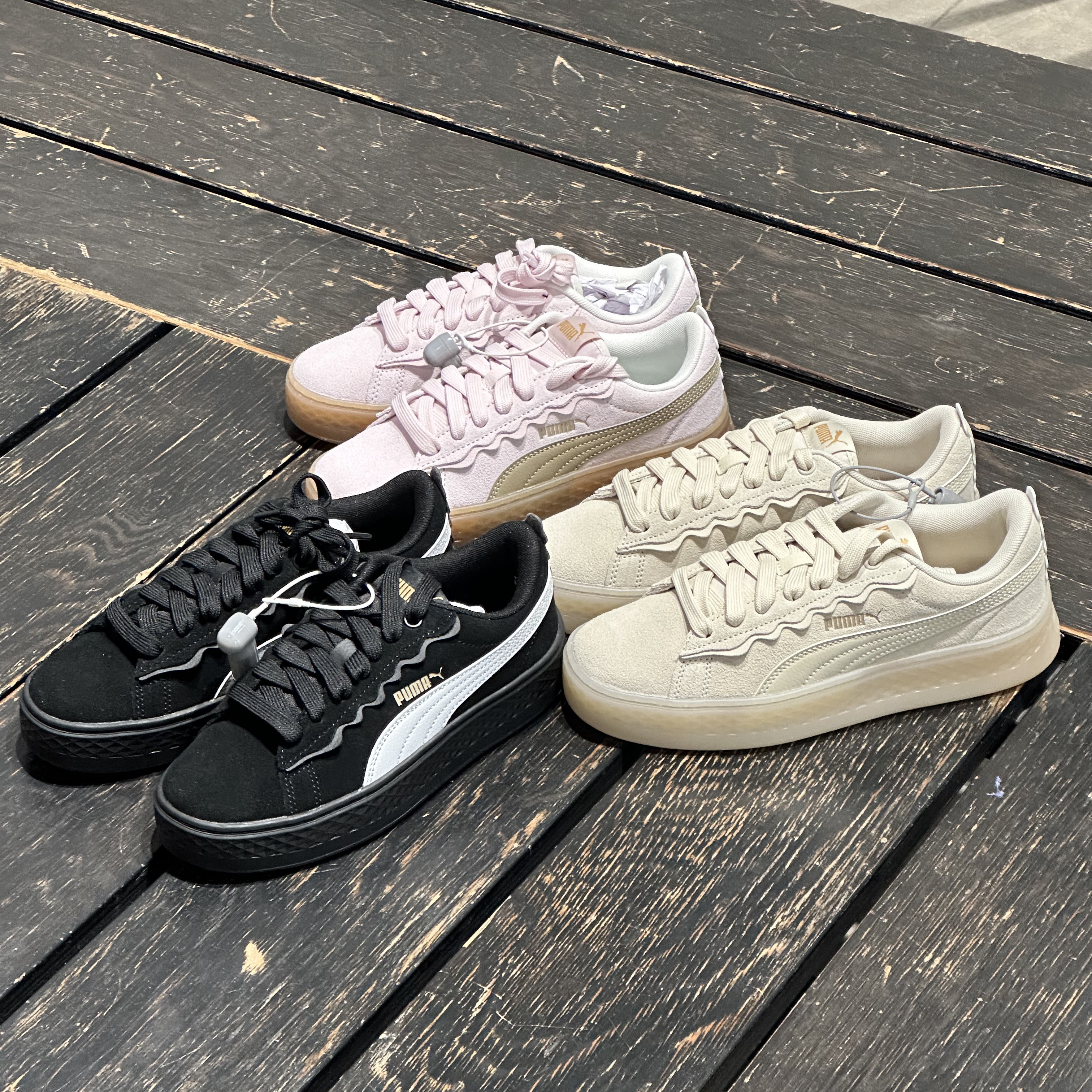 PUMA彪马女子复古增高厚底松糕鞋