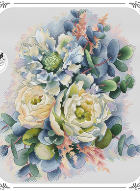 弹弹十字绣 自配DMC线/R线十字绣套件 非印花 D0191Flower Fantas