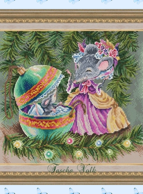 弹弹十字绣 D1462圣诞惊喜 自配DMC/R线十字绣套件 非印花