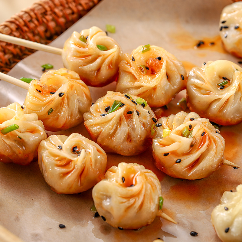 福建沙县小吃网红拇指生煎包小笼包子冷冻速冻早餐速食半成品包邮