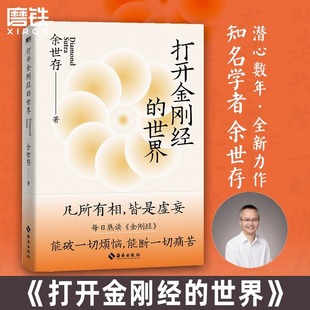 打开金刚经的世界 余世存潜心数年 深刻感悟 凡有所相 皆是虚妄 哲学知识读物 中国哲学 磨铁图书 正版书籍