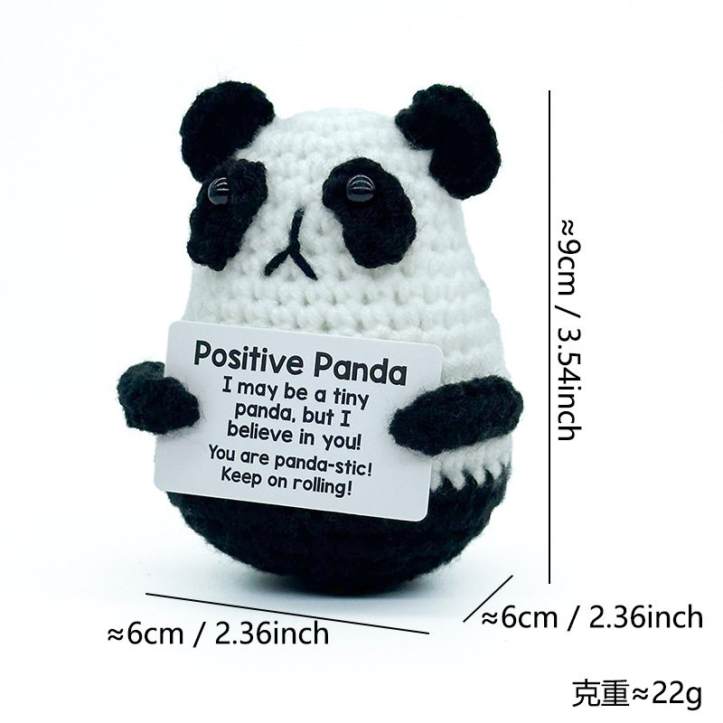 Hand-knitted woolen plush toys, emotional support, positive energy, potato, penguin, pea gifts, crocheted toy ornaments thumbnail 3