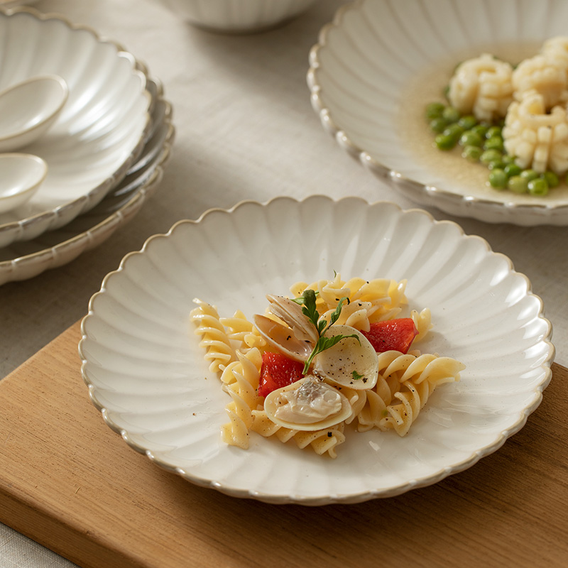 日式盘子陶瓷ins家用复古法式乔迁餐具汤盘餐盘碗碟套装礼盒送人