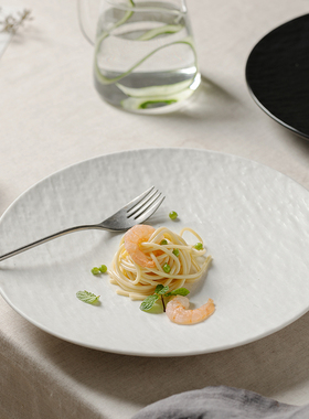 西餐盘陶瓷牛排盘平盘子菜盘家用餐具大号ins风创意早餐盘意面盘