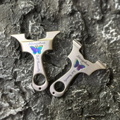 不锈钢快压高精度扁皮弹弓三代龙齿蝴蝶越南大威力成年人专用弓