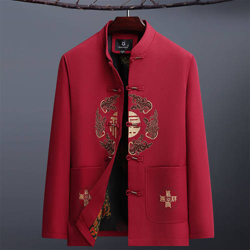 中老年外套新中式唐装夹克