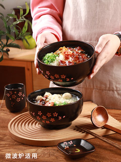 日式陶瓷餐具面碗汤碗家用拉面碗大碗泡面碗复古大号汤粉碗螺蛳粉
