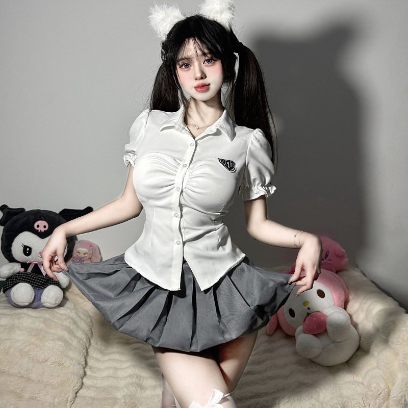 jk制服套装学院风半身裙日系原创秋冬百褶裙子少女学生水手服上衣