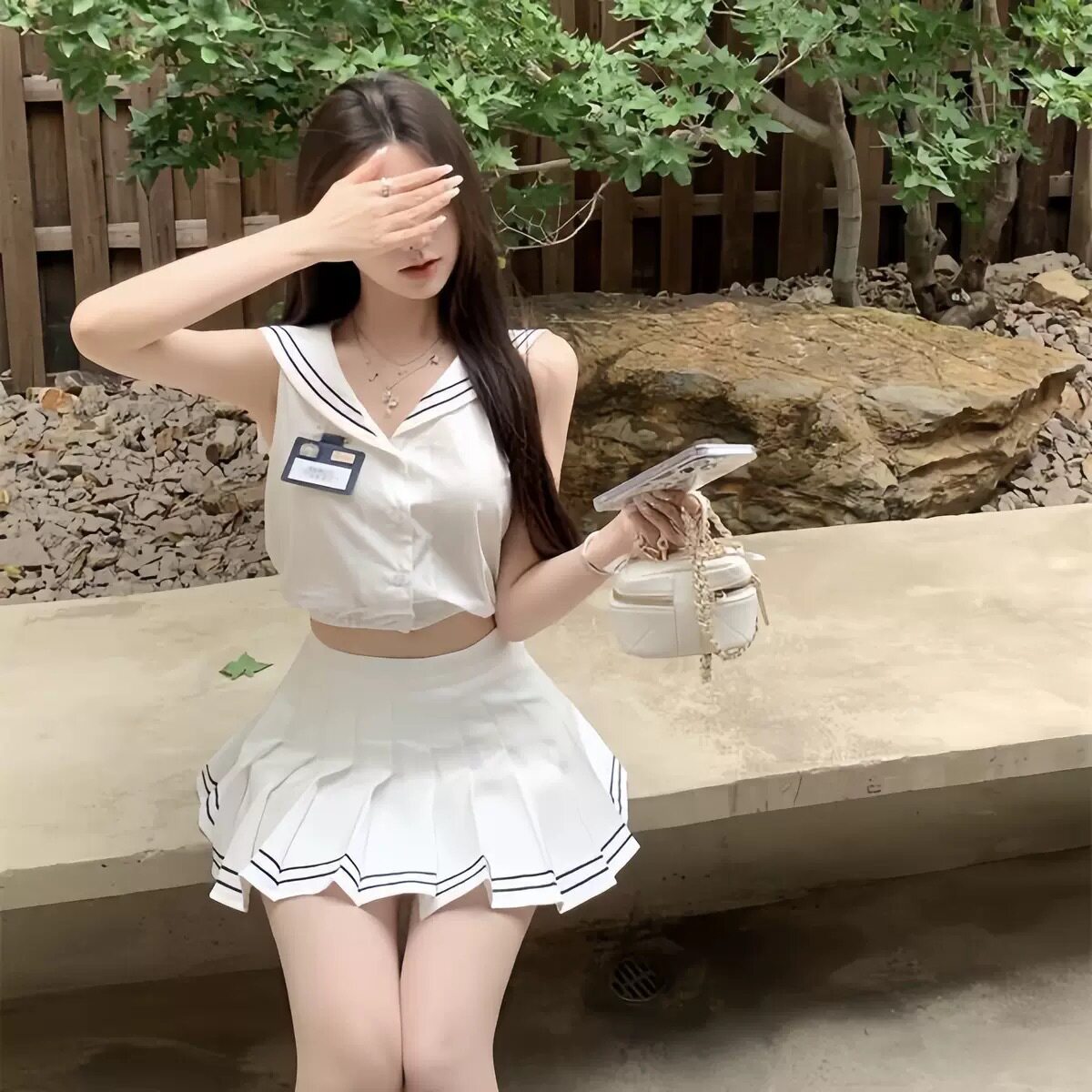 jk制服套装学院风半身裙日系原创秋冬百褶裙子少女学生水手服上衣