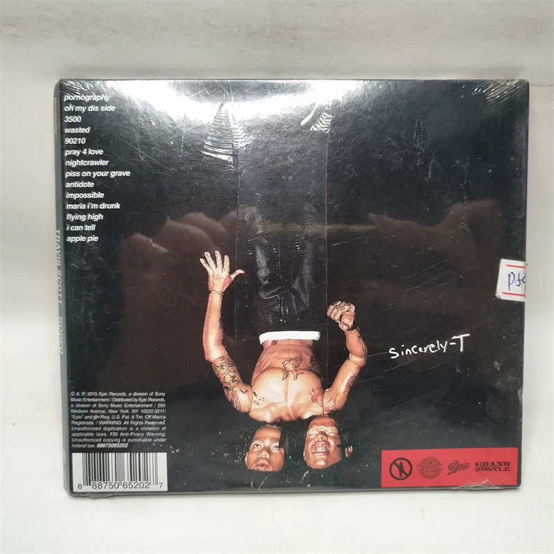 Травис Скотт Сквидвард Травис Скотт M новый подлинный CD хип-хоп рэп суперзвезда