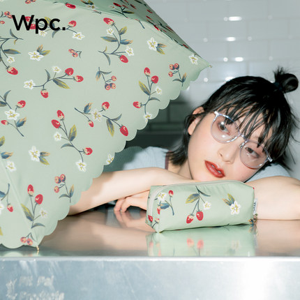 wpc雨伞手动超轻迷你口袋伞五折小巧便携高颜值卡片折叠伞