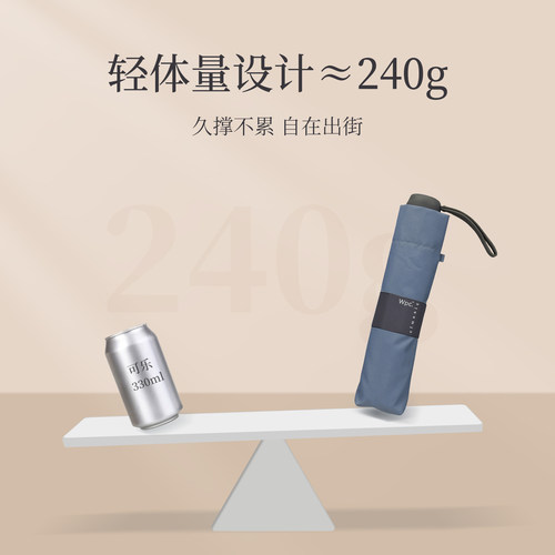 wpc雨伞手动加大便携折叠晴雨伞