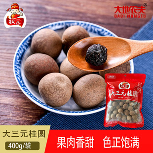 状元大地农夫400g大三元桂圆莆田桂圆干新货 零食煲汤煲粥泡水