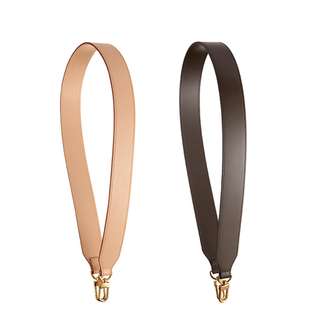 牛皮肩带纯色杏色驴家变色植鞣皮单肩枕头包带老花肩带配件替换带