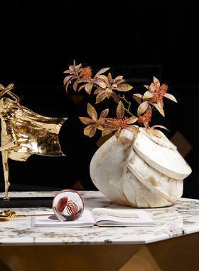 高级感陶瓷花瓶舞者人物雕塑组合