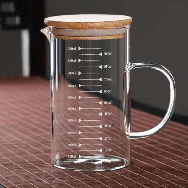量杯家用微波炉烘焙耐高温玻璃杯刻度杯子量杯水杯牛奶杯加厚厨房