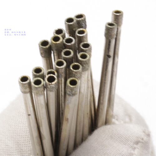 壁厚仅0.5mm特小细砂超薄2.5-12mm金刚石玻璃钻头宝玉石开孔套筒