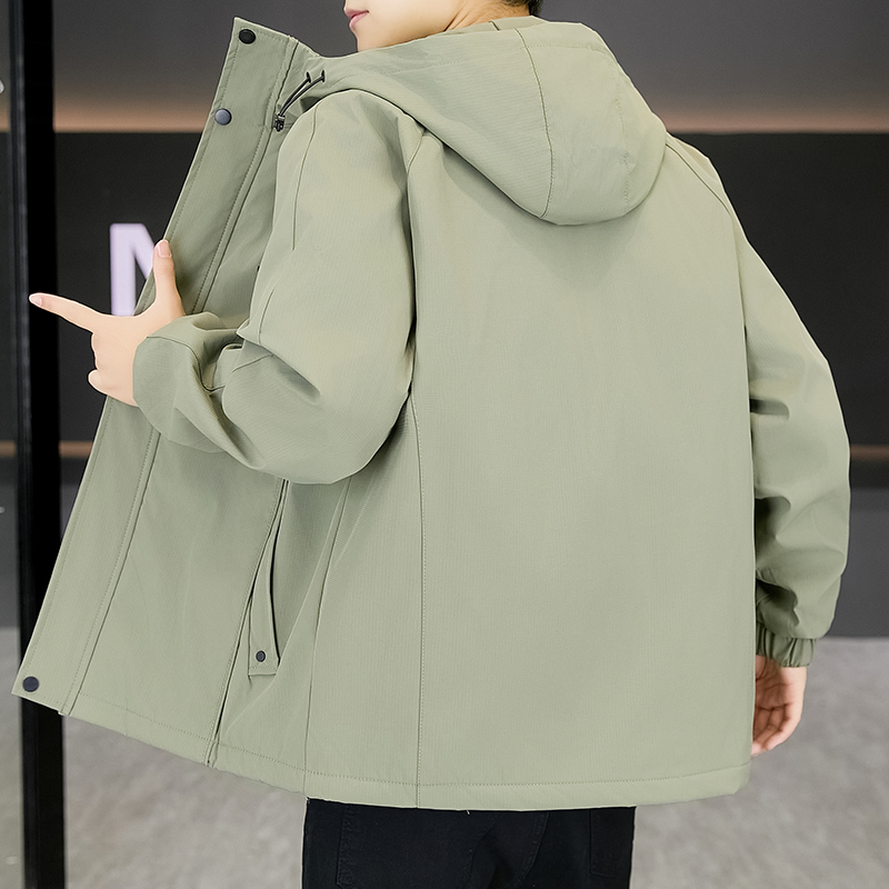 2025新款男士休闲连帽夹克