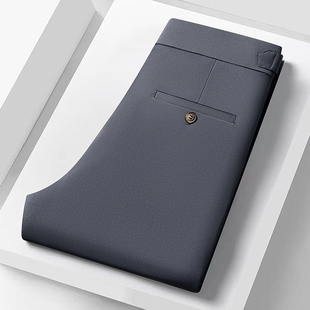 抗皱商务西裤 2026新款 直筒弹力长裤 男修身 简约风舒适商务休闲西裤