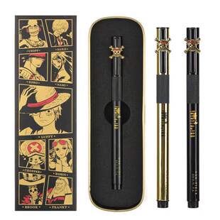晨光海贼王金属钢笔 钢笔Y1710黑金系列金属钢笔 航海王钢笔礼盒装