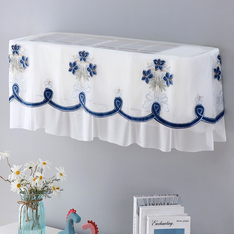 格力美的空调罩开机不取空调防尘罩卧室客厅挂机式空调罩装饰盖布