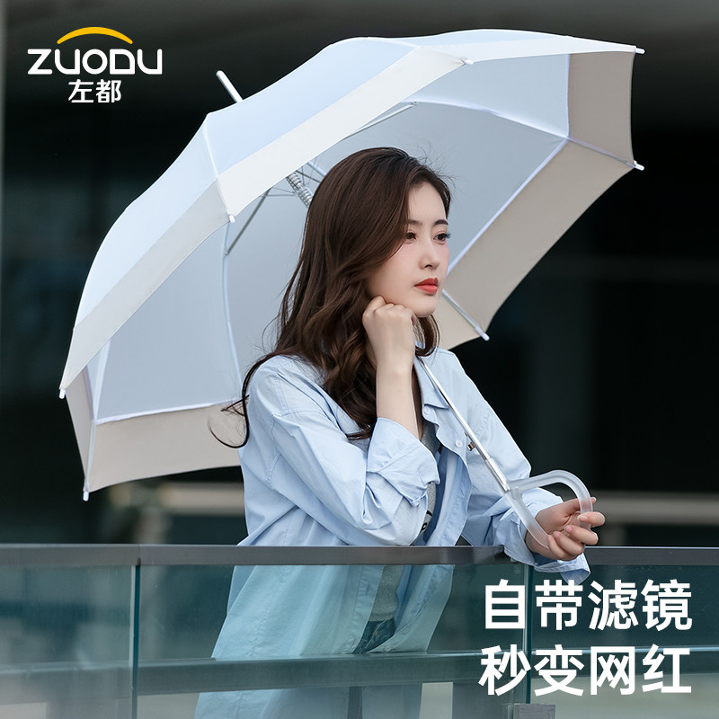 一秒变网红怎么拍都好看的透明伞图片