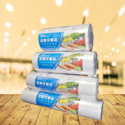连卷袋超市专用加厚购物手撕塑料包装袋家用食品保鲜袋经济装大卷 - 封面