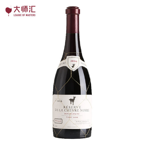大师汇法国原瓶进口勃艮第艾伯谱乐黑山羊黑皮诺珍藏限量红葡萄酒 - 封面