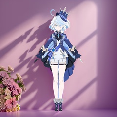 原神cos服芙卡洛斯枫丹芙宁娜cosplay服装万圣节角色扮演二次元女