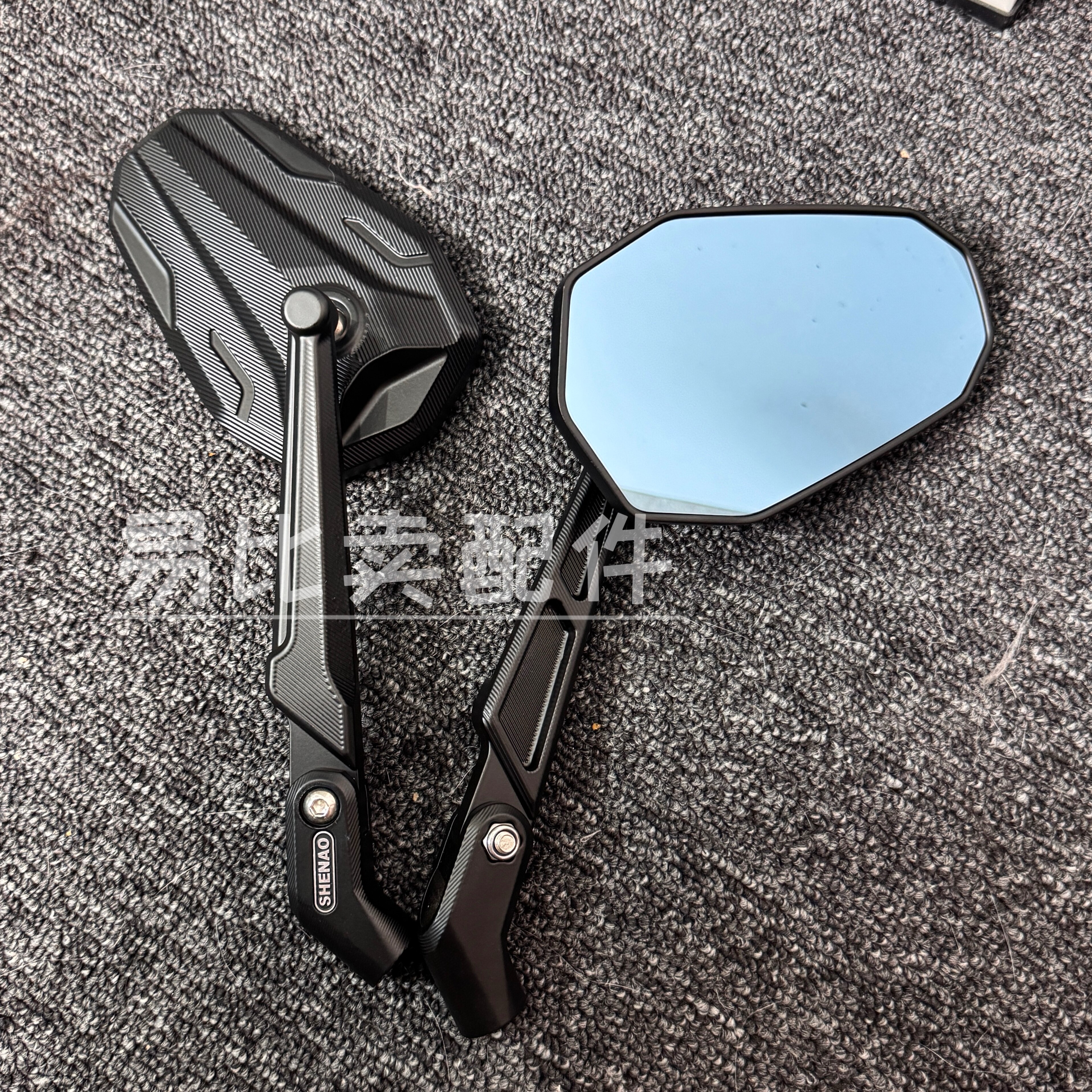 电动车折叠后视镜改装大视野防眩目反光镜适用小牛极核黑骑士巧格