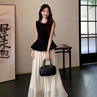搭配气质穿搭一整套韩系盐系轻熟今年流行漂亮半身裙两件套装 夏装