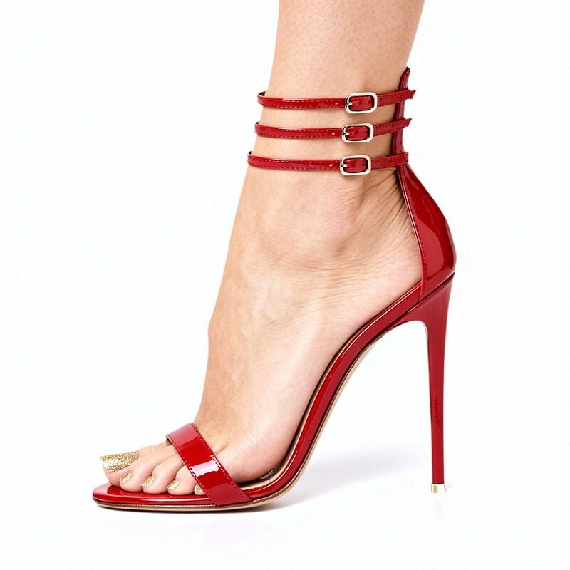 sm红色细高跟宴会人妖舞台时装鞋