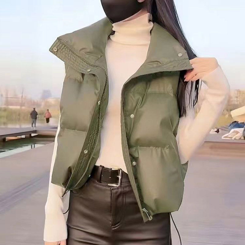 反季新款休闲时尚羽绒棉马甲女2025洋气外穿马夹外套爆款宽松坎肩,女装/女士精品,马夹,淘宝优惠券,粉丝福利购,淘宝优惠卷