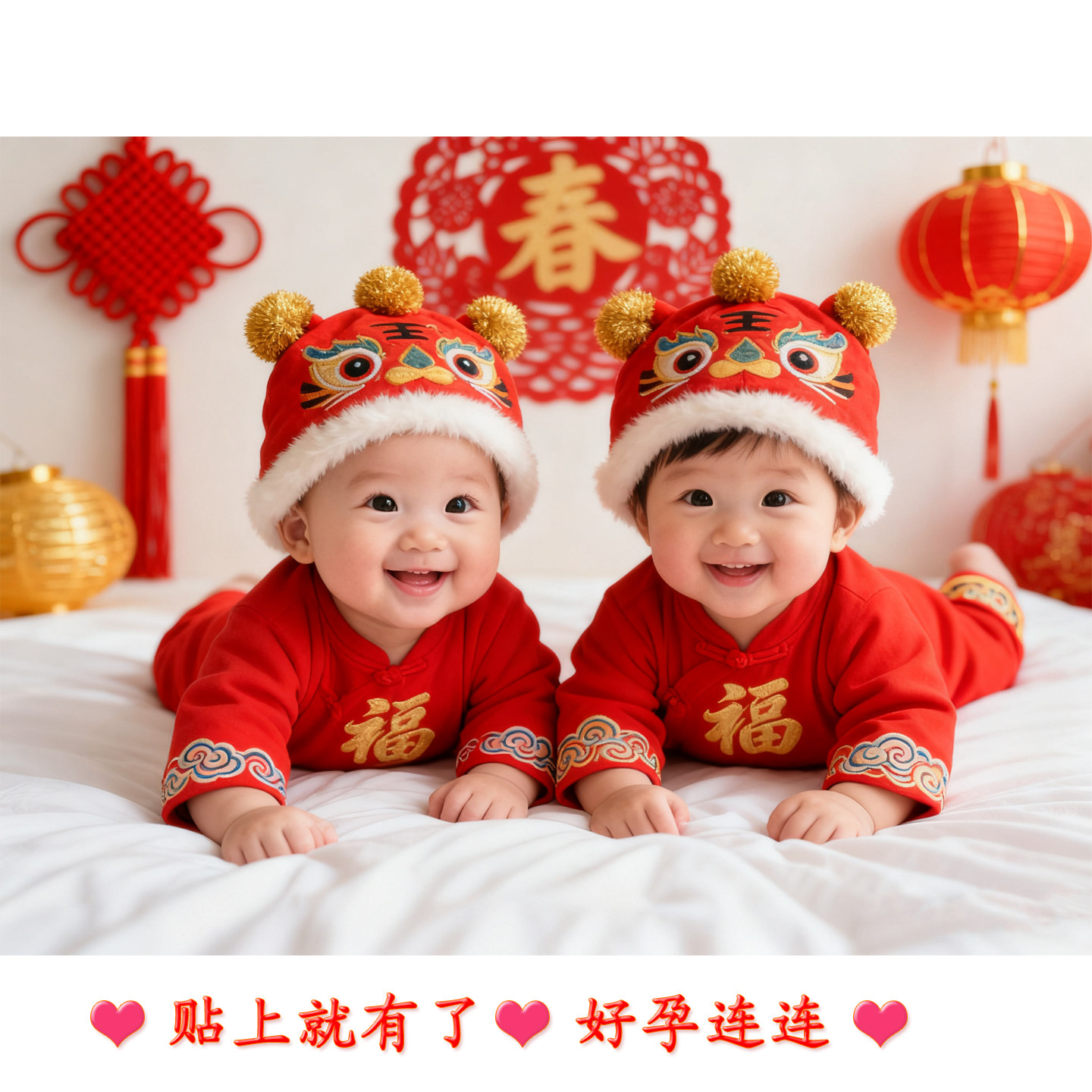 宝宝画报墙贴助孕求送子