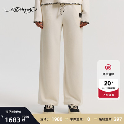 Ed Hardy埃德哈迪2026春季新款女士宽松阔腿长裤E1SAW268
