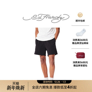 Hardy埃德哈迪秋季 休闲五分短裤 新款 绣花虎头logo男士 经典