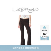 喷染烫钻logo女士显瘦微喇打底裤 新款 Hardy埃德哈迪秋季