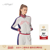 撞色开衫 卫衣 女士拉链衫 立领修身 Hardy埃德哈迪春季 流行新款