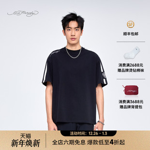 任贤齐同款 宽松落肩短袖 男士 T恤 Hardy埃德哈迪2025夏季