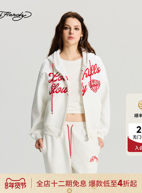 Ed Hardy埃德哈迪2025冬季新款女士绣花拉链衫E1RDW427