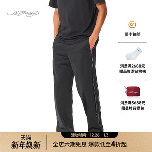 长裤 烫金属片绣花logo休闲男士 新款 Hardy埃德哈迪2025春季