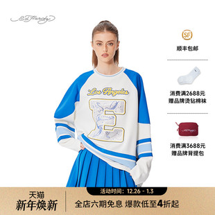 朱志鑫同款 宽松女士套头衫 新款 卫衣 Hardy埃德哈迪2025春季