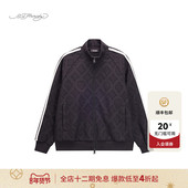 Hardy埃德哈迪春季 流行新款 提花宽松微落肩男士 拉链衫 卫衣