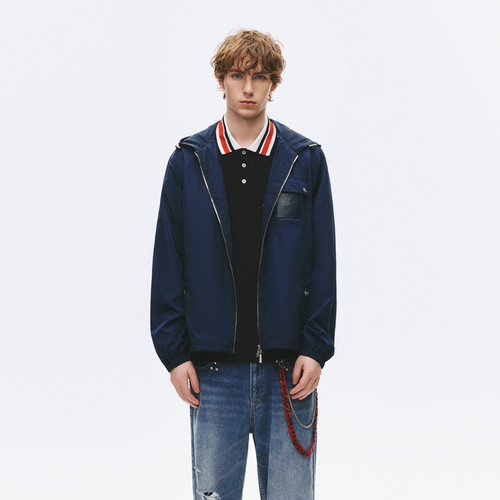 【秋季新品】Ed Hardy埃德哈迪男士虎头皮标夹克衫E1SCM048