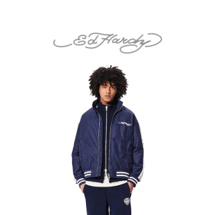 美式 男士 新款 复古学院风棉服保暖夹克 Hardy埃德哈迪冬季