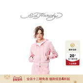 Hardy埃德哈迪冬季 新款 满版 logo合身女士拉链衫 卫衣