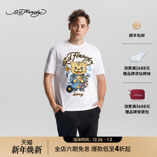 形象卡通隆短袖 经典 新款 T恤E1RTM404 Hardy埃德哈迪2025冬季