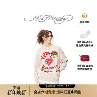 虎头女士潮牌时尚 美式 新款 圆领套头卫衣 Hardy埃德哈迪冬季